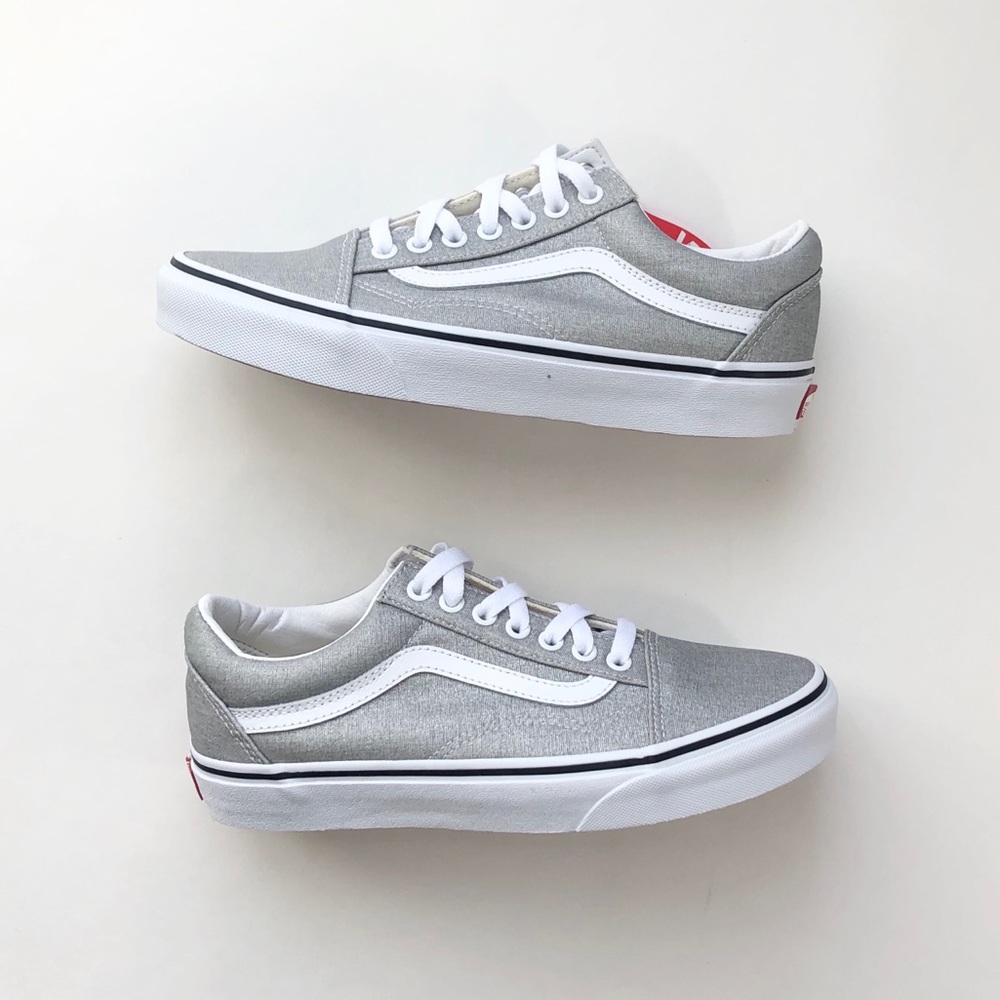 [ nib ] Vans Old Skool Silver Lurex Sneakers - Picture 3 of 6